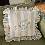 Jesus, I Trust in You Striped Pillow