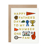 Number One Fan Father's Day Card