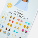Marian Stick On Earrings