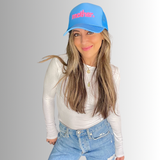 Mother Embroidered Trucker Hat - Sky Blue