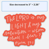 Bible verse sticker | Whom Shall I Fear | Christian decals