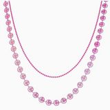 Kids 12", 14" 2 Strand Pink Ball Chain, Face Chain Necklace