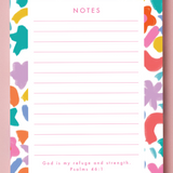 God is my refuge & strength Notepad