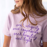 Seek Light Unisex Lilac Tee