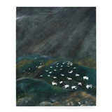 Flocks By Night - 8x10 Unframed Art Print
