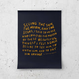Sun Moon Stars Fine Art Print 8x10 - Print Only