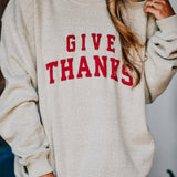 Give Thanks Knit Sweatshirt