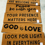 XL Doormat - Holy Spirit, you are welcome here
