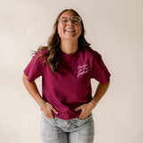 The Lord Is My Shepherd Tee - Maroon