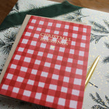 Christmas Blessings Gingham Card