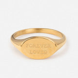 Forever Loved Oval Signet Ring