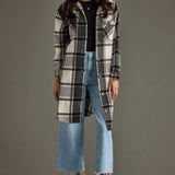"Holy Spirit" Plaid Long Shacket