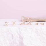 Cross Velvet Stud Gift Set