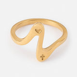 Wavy Heart Ring