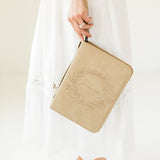 Bible Cover, Vegan Leather, Wreath Bible Case, Holy Bible