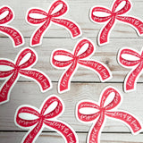 Pink bow sticker | Christian sticker | Daughter of the King