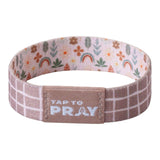 Tap To Pray® Wristband – Prairie & Plaid: Medium
