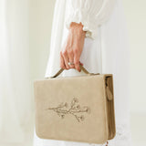 Bible Cover, Bible Case, Book Holder, Floral, Debossed