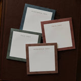 Floral Border Sticky Notes Set