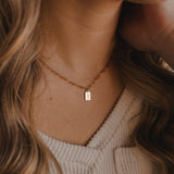 Heavenly Things Mini Tag Necklace | Christian Jewelry