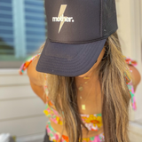 Mother Strong Printed Trucker Hat - Black