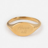 Above All Oval Signet Ring