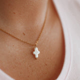 Necklace: Freshwater Pearl Cross