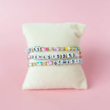 Genesis 9:13 Bible Verse Beaded Word Bracelet