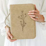 Bible Cover, Bible Case, Book Holder, Floral, Debossed