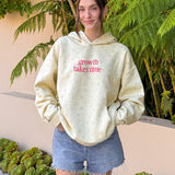 Growth Takes Time Allover Floral Unisex Hoodie