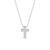 Small Simple Cross Necklace