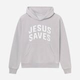 Jesus Saves Fog Grey Unisex Hoodie