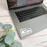 Christian sticker | Jesus changes everything