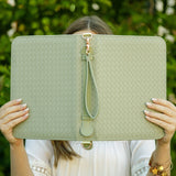 Bible Cover, Weave Bible Case, Crossbody SAGE