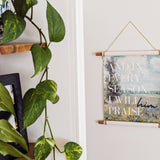 Faith Based Cotton Canvas Wall Tapestry