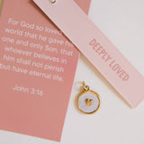 Deeply Loved Heart Charm