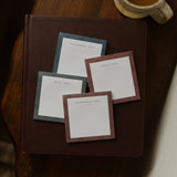 Floral Border Sticky Notes Set