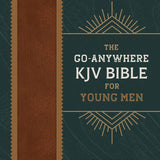 The Go-Anywhere KJV Bible for Young Men - Woodgrain Chestnut