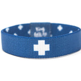 Blue Cross Stretchy Bracelet - kids