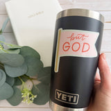 Christian gift | Faith sticker | Bible verse decal | But God