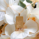 Necklace: In Every Season I Will Praise, 18kt Yellow Gold