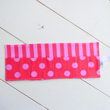 Crayon Roll-Up Organizer - Pink/Red