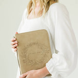 Bible Cover, Vegan Leather, Wreath Bible Case, Holy Bible