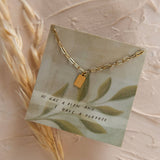 Hope + Future Mini Tag Necklace | Christian Jewelry
