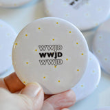 WWJD Daisy Button