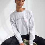 Take Heart Cropped LS Women's Tee
