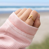 Wavy Cross Ring