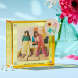 Grateful Yellow Colored Acrylic Magnetic Frame