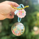 Ornament w/ 3-Mini Claw Hair Clips - Asst Colors