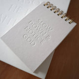 Slow Down & Notice God Mini Notebook